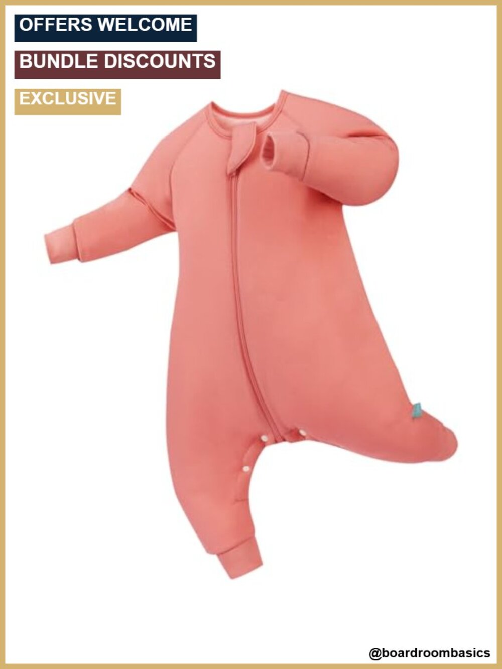 Bamboo Viscose Footed Sleep Sack 1.0 TOG Toddler Sleepsuit